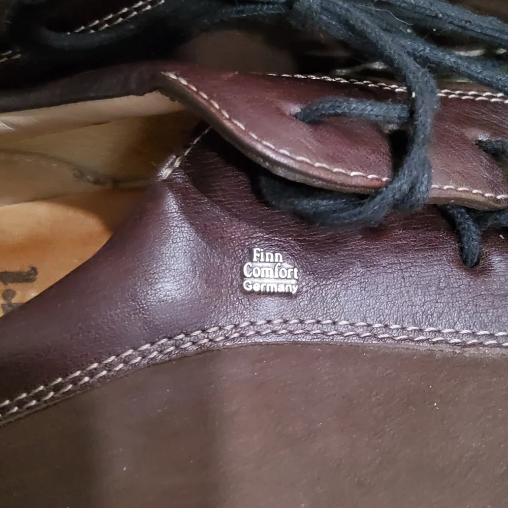 Finn Comfort Germany Hanoi Dark Brown Leather Size D41